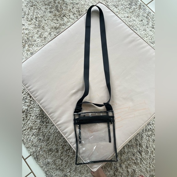 Transparent Black Trim Crossbody Bag - Picture 5 of 9